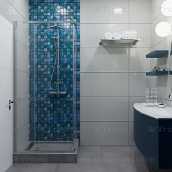 Triton Душевой уголок Терра-Хром 90x90 – фотография-5